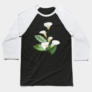 Calla Lily Flowers Baseball T-Shirt